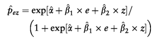 Formula for calculating 3-year mortality risk